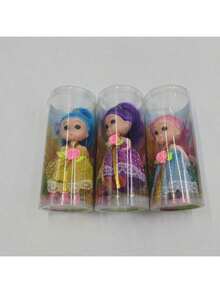 1 件女孩娃娃 - 装扮娃娃 - 女孩互动玩具 - 儿童角色扮演玩具 - 模拟人生娃娃 - 益智玩具 - 圣诞节/万圣节/生日礼物，配件颜色随机