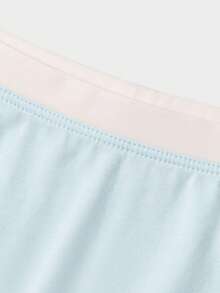 Balabala 女童純棉內褲 3入組 四角內褲 不勒腿 - 藍綠色調 - 查看 3