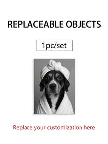 1 szt. w ramce, spersonalizowany, niestandardowy wydruk na płótnie z portretem zwierzaka, zabawny pies czytający gazetę na toalecie z opaską na ręcznik, dekoracja ścienna do łazienki bez ramki, wysokiej jakości plakat na płótnie do domu, biura, klasy, wyjątkowy prezent dla miłośników zwierząt, dekoracja ścienna ze zdjęciami psów, zabawny design, szczegółowa grafika, wielofunkcyjny, ozdobny, wielokrotnego użytku, wykwintny, stylowy, wysokiej jakości, kolorowy, nowoczesny, niestandardowy, spersonalizowany, niepowtarzalny, idealny prezent dla niego, idealny prezent dla niej, dla chłopaka, taty, dziewczyny, mamy, rodziny, przyjaciół, herbaciarni, domu, ogrodu, biura, na rocznice, na Walentynki, na Dzień Matki, na urodziny, na Dzień Ojca, na ukończenie szkoły, na ślub, na parapetówkę, spersonalizowane artykuły dekoracyjne do domu - Wielokolorowe - Zobacz 6