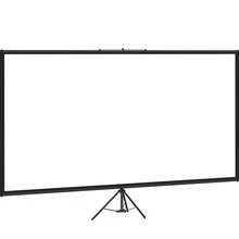 Tripod Projector Screen With Stand 80 Inch 16:9 4K HD Projection Screen Stand Wrinkle-Free Height Adjustable Portable Screen For Projector Indoor & Outdoor For Movie, Home Cinema, Gaming, Office - 黑與白 - 查看 8