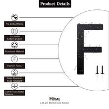 5 Incn Metal Aluminium House Numbers Letters, Black House Address Letters, Outdoor Mailbox Numbers, Modern Metal Address Number Letter For Homes, Apartments, Farms