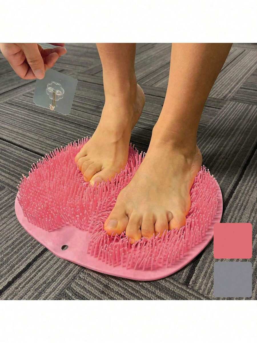 Foot Scrubber Mat For Use In Shower - Shower Foot Cleaner To Eliminate Calluses Dead Skin, Foot Massager Mat For Men & Women To Soothe Achy Feet, Non Suction Cups,Foot Care Tools,Nail Art Tools