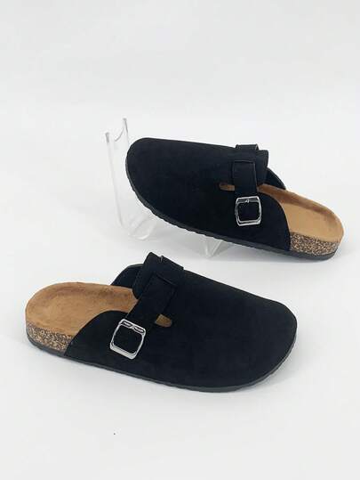 Zapatillas de estar por casa unisex con forro de felpa, zapatos de pesca de suela blanda, chanclas de suela gruesa, zapatillas unisex, sandalias unisex, zapatos de playa, pantuflas en blanco y negro