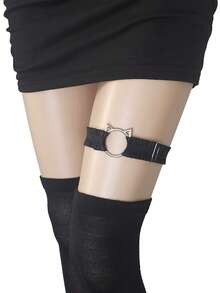 Meias-calças Elásticas de Estilo Gótico Punk, Aquecedores de Panturrilha Sexy Meias Góticas Quadril-hop, Aquecedores de Perna Macios Grunge, Estética Y2K, Correntes de Perna, Verão