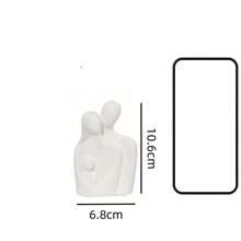 1 Peça Artesanato de Resina de Arte Abstrata Estilo Nórdico, Decoração Doméstica, Família Quente de Três