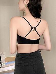 4pcs/2pcs Invisible Non-Slip Bra Strap Clips - Criss-Cross Straps, Transparent Bra Hooks, Anti-Slip