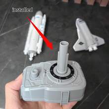 Spacecraft + Rocket Launch Center, Science Experiment Learning Aerospace Knowledge, Astronaut Model, Children Christmas Gift Toy,Back To School - Grey - View 9