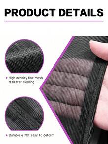 1/3/6个装黑色网眼洗衣袋，洗衣机衣物保护袋，蜂窝状洗衣袋，洗衣机专用洗涤护理袋，内衣裤洗衣袋，拉链洗衣网袋，适用于衣物、衬衫、胸罩、袜子、连裤袜、内衣裤，旅行收纳袋，春季简约风格，夏季上衣 - 黑色 - 查看 11