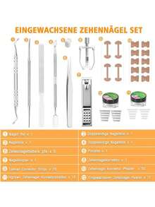 12 قطعة/مجموعة من رقع تصحيح أظافر القدم المتنامية من الفولاذ المقاوم للصدأ، واقي الأظافر، وسادة تصحيح الأظافر، طقم أدوات تصحيح أظافر القدم المتنامية، تحسين خالٍ من الألم لأظافر القدم المتنامية، مناسب لمختلف أدوات أظافر القدم المتنامية (الخدوش على سطح المنتج من الفولاذ المقاوم للصدأ طبيعية ولا تؤثر على استخدام المنتج)