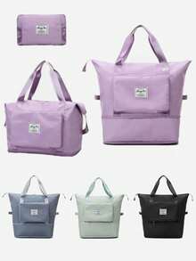 1 件牛津布旅行袋，可扩展和折叠，干湿分离，男女通用行李袋 - 彩色 - 查看 2