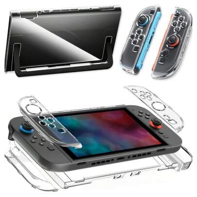 Clear Protective Case For Switch 2(2025), Transparent Slim Hard Shell For Switch 2 Accessories, Scratch&Shock Cover For Joycon 2 With