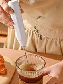 Electric Hand Mixer, Small Handheld Milk Frother, Egg Beater, Baking Whisk, Mini Blender - Multicolor - View 7