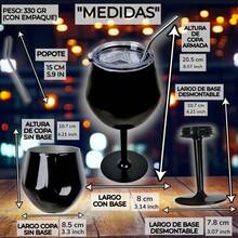 Copa para vino/coctel/jugo/Champán de acero inoxidable armable, FAB-18, Copa, Copa con tapa y popote, vaso de acero inoxidable portátil, Copa para café, Bebidas, Champán, Cócteles, Vaso/taza/Copa aislante de colores variados, capacidad 14 Oz/410 ml. - Morado - Ver 11