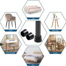 Protectores para patas de sillas plegables, paquete de 16, patas de goma de 14 mm, ideales para muebles, almohadillas antideslizantes reemplazables para sillas plegables.