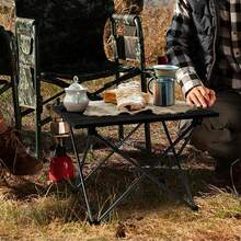 ¡RecomendadoMesa de Camping Plegable Pequeña, Mesa Plegable Camping Portátil con Tablero de Aluminio,para Aire Libre,Acampar, Senderismo, Picnic, Barbacoa y Playa (40D x 35W x 29H CM)¡Top de Temporada - 1 - Ver 4