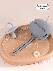 1个定制硅胶奶嘴收纳盒，卡通狮子奶嘴架带挂绳，便携式防丢奶嘴盒，适合婴儿派对、家庭装饰、冬日礼物、返校季礼物、男女宝宝情人节等场合。多功能、装饰性强、字母图案精致时尚、柔软舒适、色彩缤纷、可爱独特、可定制、可定制、可定制字母图案、时尚现代、色彩缤纷、可爱休闲、可定制、个性化、独特、可定制、送给他的理想礼物、送给她的理想礼物、返校季时尚 - 彩色 - 查看 7