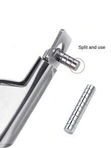 15/30/50/60/100pcs Nail Clipper Magnets, Suitable For Cat Eye Gel Polish, Round Shape, Can Be Used On Refrigerator, Cylinder, Office, Whiteboard, Durable And Compact, Ideal For DIY, Nail Clipper Magnets - Silver - View 3