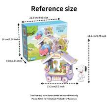史努比街景系列-餐车&小商店迷你街景微积木套装、趣味玩具&装饰品；快来和史努比一起开店吧！ - 彩色 - 查看 5