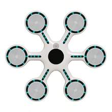 Boxing Music, máquina de boxeo de pared con Bluetooth recargable, equipo de entrenamiento interactivo, música motivacional, accesorios deportivos - Blanco - Ver 8