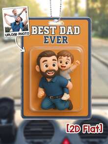 Custom 2D Action Figure Toy Box Style Art Gift Personalized Car Ornament Gift For Best Friends, Boy, Girl, Her, Him