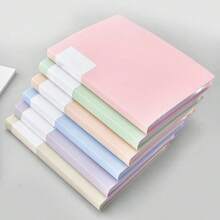 WWFW 100-Page A4 Transparent File Folder, Student Document Organizer, For Storing Study Materials, Test Papers And Random Cover Cards (Multiple Page Options) - Pink - View 6