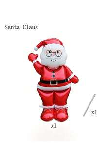 2 globos con diseños de Papá Noel y un muñeco de nieve, hechos de lámina de aluminio, perfectos para diversos eventos temáticos como Navidad, Halloween, bodas, cumpleaños, Nochevieja y otras decoraciones festivas.