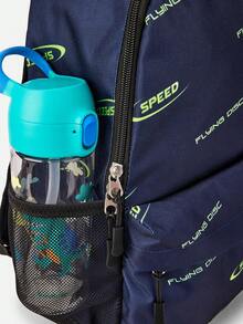 Balabala 儿童背包 男童女童 印花轻便休闲背包 - 藍綠色調 - 查看 5