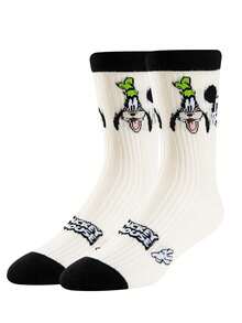 Disney 6/3/1 双官方米奇新年礼物袜子，卡通圣诞新年动画男士袜子，新奇卡通袜子 - 彩色 - 查看 2