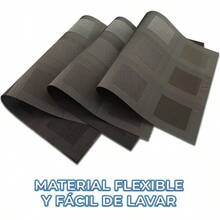 Set de 10 manteles de mesa de algodón suave - Blanco - Ver 6