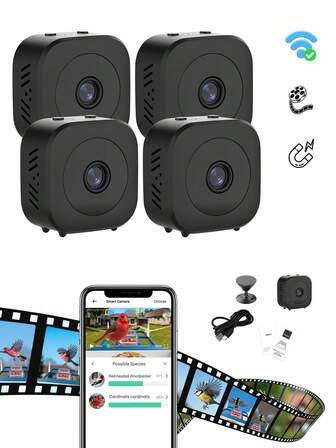 GENAI Home Security Camera, Baby Camera, 480P WiFi Camera For Pet/Nanny, With TF Card Slot And Cloud