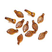 100pcs/Lot 5x10.5mm Acrylic Leaves Charms Beads Mini Tree Leaf Beads For DIY Making Jewelry Earrings Necklace Accessories Materials - Acrylic Leaves - View 13