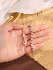 rakol مجموعة سوار أنيقة مكونة من سلسلة عين وشرابة، مناسبة للارتداء اليومي للنساء، الحفلات، الزفاف، هدية عيد الحب، قطعتان