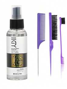 4PCS Wig Care Set – Lace Melt Spray With Edge Control Brushes & Tail Comb, Hair Styling & Fixing Kit For Natural Hairlines, Baby Hair & Daily Wig Care, Lightweight Portable Hair Tools For Salon Or Home Use - 100ml - View 8