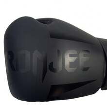 BRONJEE Brand PU Leather Gloves 12-88 Years Old Training Gloves Adult Matte Black Professional Boxing Gloves 8oz 10oz 12oz 14oz 16oz Muay Thai Training Punching Bag Gloves Combat Mma Boxing Kicking Fighting Gloves - 黑色 - 查看 5