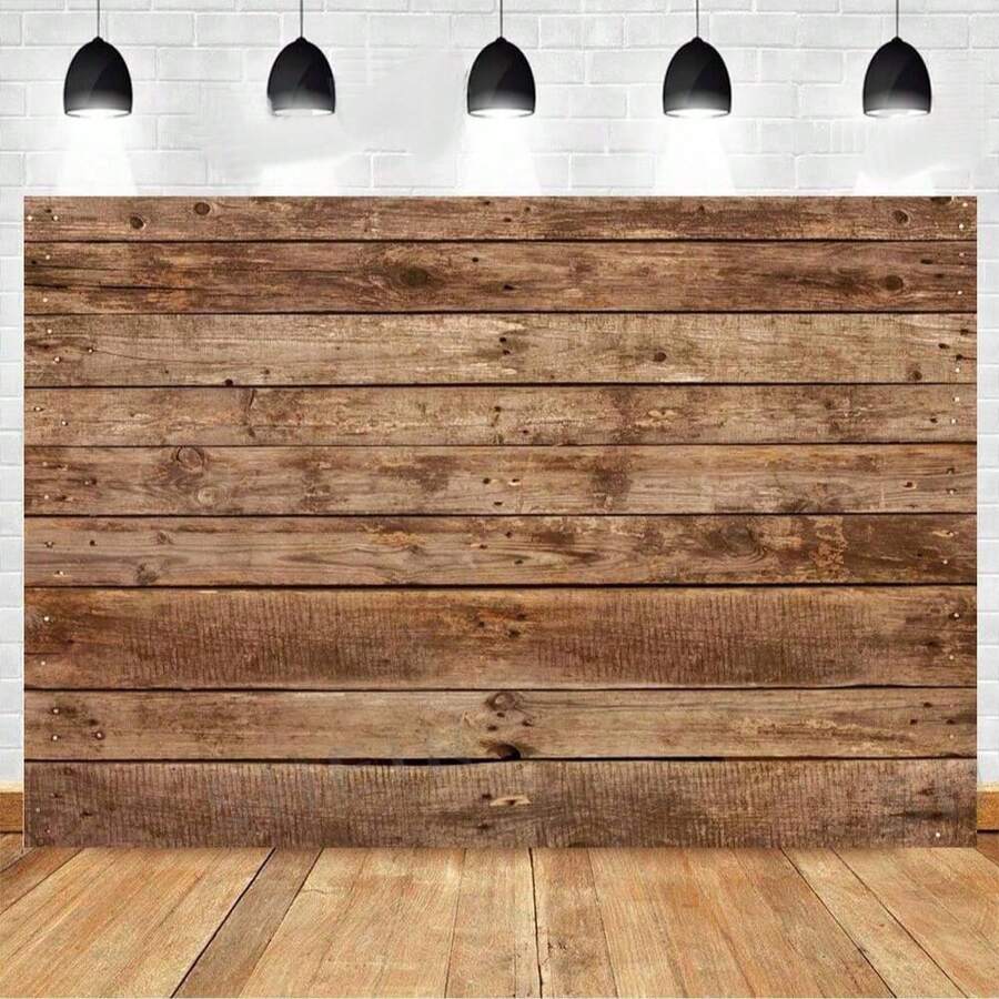 1 Stück braune Holz Hintergrund Holzboden Wand Hintergrund Hochzeit Braut Geschenk Party Geburtstag Party Banner Hintergrund Dekoration Fotostudio Requisiten
