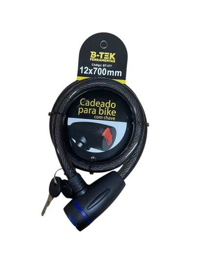 Cadeado Trava Bicicleta Chave Aço Bike Moto Estepe Com 2 chaves