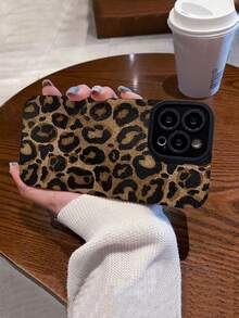 1 carcasă de telefon anti-cădere cu imprimeu leopard creativ, compatibilă cu 11/12/13/14/15/15 Plus/15 Pro/15 Pro Max/ 16/ 16 Plus/ 16 Pro/ 16 Pro Max/7/8/SE/12mini/13mini