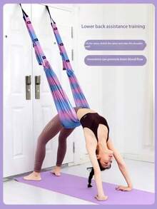 空中瑜伽吊床，瑜伽伸展带，可调节多层带，适合家庭健身房使用，可调节运动阻力带，耐用且易于安装 - 彩色 - 查看 7