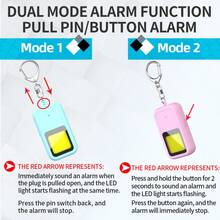 Rechargeable Self-Defense Alarm. Elderly Fall Detection Alarm Or Help Needed Alarm. Child Safety Alarm For Emergencies. Women's Personal Safety Alarm For Night And Anti-Wolf Alarm. Bedside Alarm, Outdoor Lighting Alarm, Camping Lighting Alarm. Used For Home Security Alarm, Home Lighting Alarm To Alert Passersby.