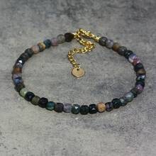 1 pieza Pulsera ajustable con cuentas cuadradas de piedra natural estilo bohemio para mujeres. Una opción de regalo maravillosa, perfecta para el uso diario durante todas las estaciones, y un accesorio versátil y esencial que brilla durante las salidas al aire libre y las sesiones de fotos, complementando sin esfuerzo cualquier atuendo.