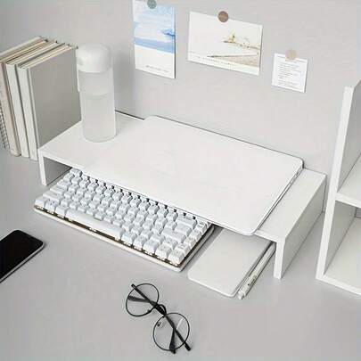 Laptop Monitor Riser Stand, Desktop Storage File Organizer, Ergonomic Office Desk Shelf, Mother's Day Gift. No More Eye Fatigue From Late-Night Work, No More Tiredness From Long Office Hours. Naturally Improves Posture, Relieves Back Pain, And Provides A More Comfortable And Upright Sitting Position. My Colleagues All Said "Your Posture Looks More Upright Than Before!"