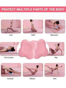 加厚瑜伽护膝垫，瑜伽、健身支撑垫，便携式膝盖和肘部保护垫