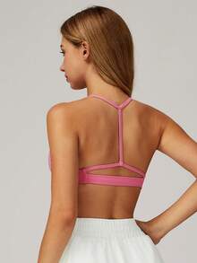 MASKERT Women's Sports Square-Neck Spliced Underwear Sports Vest, Yoga Clothing Sports Vest, High-Elasticity Sports Vest For Home And Commuting, Skin-Friendly And Comfortable