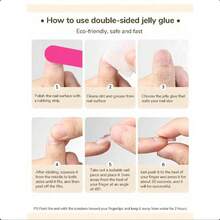24Pcs Cat Eye Press On Nails Bulb Shape Nude Pink False Nails With Diamond Glitter Full Cover Glue On Nails Medium Length Manicure Set - Bạc - Xem 5