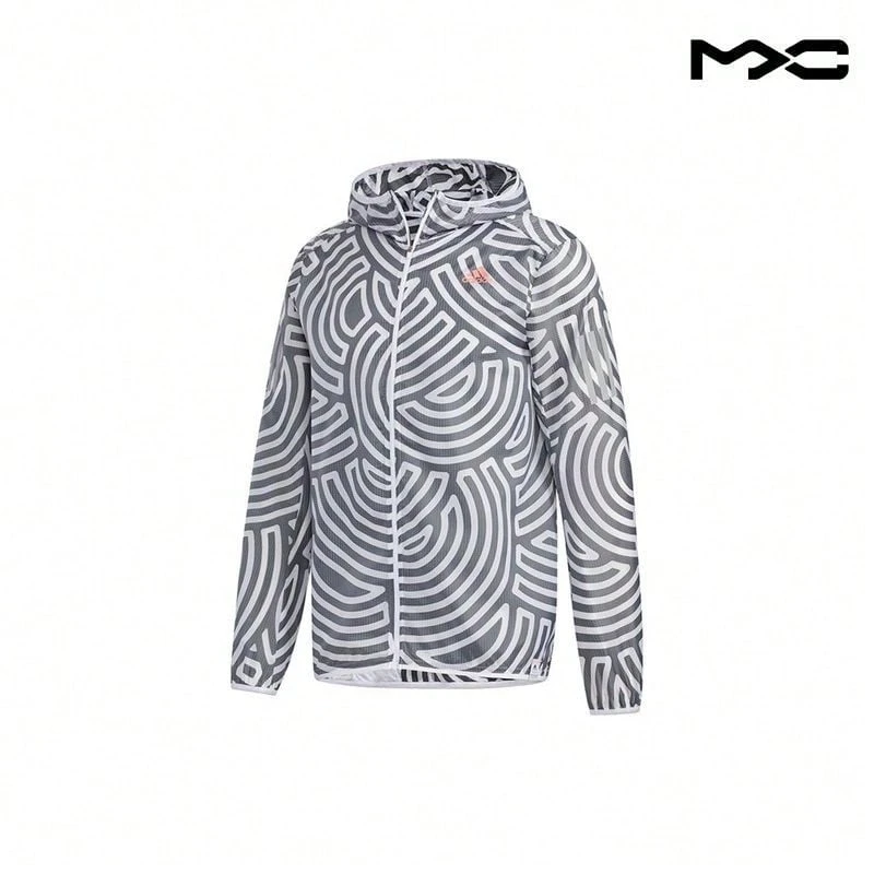 X Hiroko Takahashi Logo Pattern Hooded Jacket Men Outerwear Grey - Multicolor - View 1
