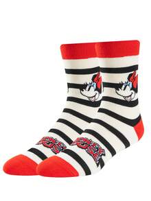 Disney 6/3/1 双官方米奇新年礼物袜子，卡通圣诞新年动画男士袜子，新奇卡通袜子 - 彩色 - 查看 4