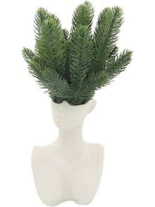 10 Stücke künstlicher Kiefernnadel-Baumzweig Kranz - Realistischer grüner Miniatur-Kiefernnadel-DIY-Weihnachtsbaum-Deko, Fotografie-Requisite, Weihnachtsbaum-Füllzweig, grüne Pflanze, künstlicher Kiefernnadel-Zweig, Weihnachtsgrün, Tannenzweig für Weihnachtskranz-Dekoration, DIY-Kranz, Weihnachtsdekoration und Garten Künstliches Grün