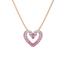 SWAROVSKI SUBLIMA 愛心項鍊女鎖骨鍊女送母親送女友送愛人生日禮物開學禮物聖誕禮物結婚禮物 - 漸層 - 查看 1