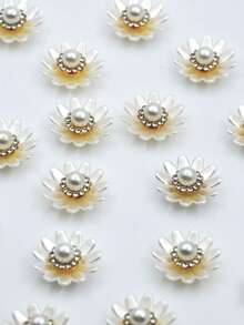 10/30 Stück 20mm 12-Blüten Kristall Strass, DIY Dekorationen für Kleidung, Taschen, Schuhe