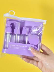 7 Stücke Reise Kosmetikbehälter Set, beinhaltet Sprühflaschen, Lotionflaschen, nachfüllbare Flaschen, PET-Flaschen, unverzichtbar für Reisen und Geschäftsreisen